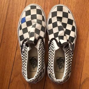 Black & white checkered vans